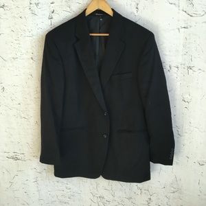 JOS A BANK BLACK BLAZER 46R